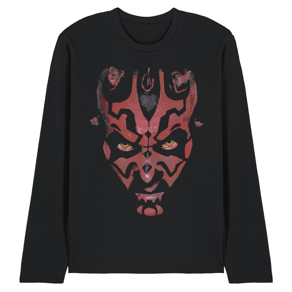 STAR WARS Unisex Adult Darth Maul Long-Sleeved T-Shirt