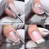 Ultra-Thin Steel Manicure Exfoliating Tool with Horseshow Edge Pusher
