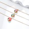 2026 Summer Imitation Pearl Crystal Pendant Necklace for Women Luxury Colorful Shell Clavicle Chain Beach Vacation Jewelry Gift