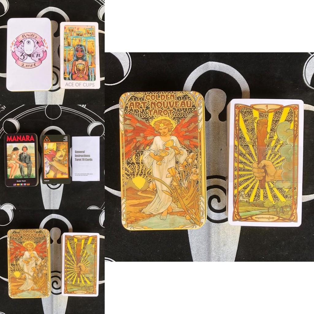 Elegant Tarot Card Decks With Stunning Gold Foil For Mystical Oracle Readings