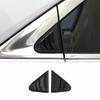 2Pcs Rear Window Louver Shutter Cover Trim Black ABS for Cadillac XT4 2019-2024
