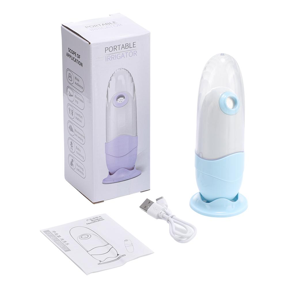 Electric PortableTravel Bidet Handheld Butt Shower for Personal Hygiene Cleaning Mini Toilet Sprayer Bidet Long Nozzle Cleane