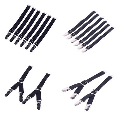 Strumpfhaltergürtel für Damen: Y-förmiger elastischer Strumpfhalter mit Metall- oder Kunststoff-Entenschnabel-Clip für Dessous & Partykleidung