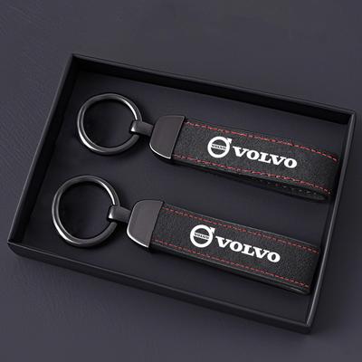 Porte-clés Sudue Porte-clés en Cuir pour Voiture Pendentif Pour V50 XC60 V40 XC90 S60 XC40 V60 V70 S90 Olestar AWD T6 Accessoires Auto