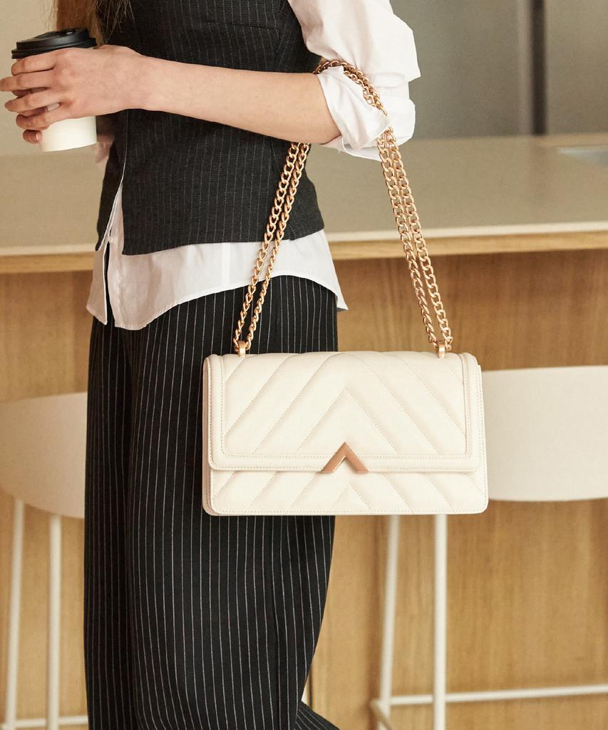 Valluat Edero Quilting Bag_White Beige