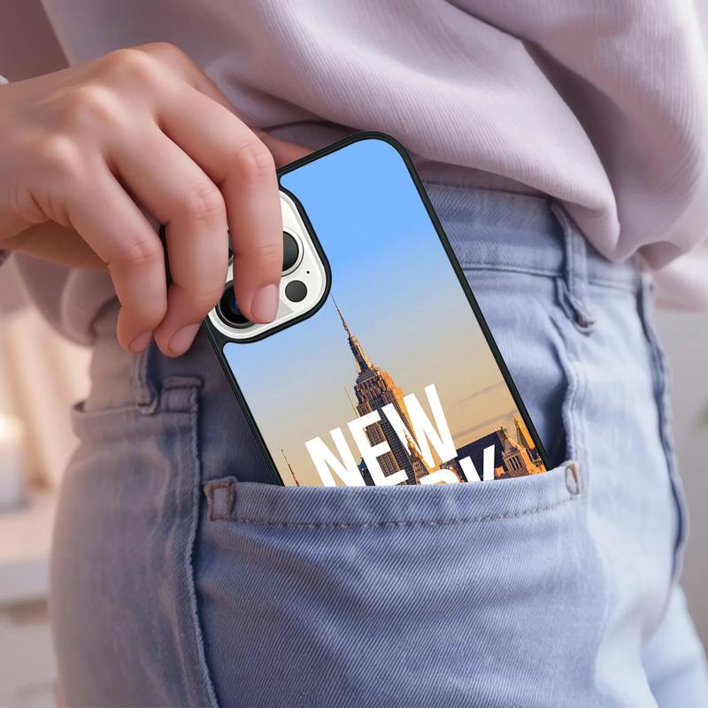 New York City Phone Case For iPhone 17 Air 15 16e 14 13 Pro Max Coque 12 11 Pro Max PLUS cover