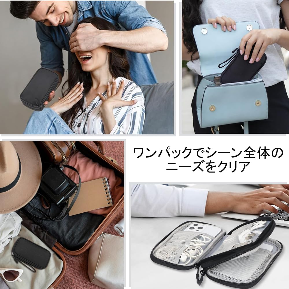 DONGFANGB Multifunkcionális Tároló Kütyü Nagy PC SD Hordozható Kényelmes Utazáshoz Doboz, Tasak, 3-Rétegű, Karcálló, Kapacitás, Porálló,