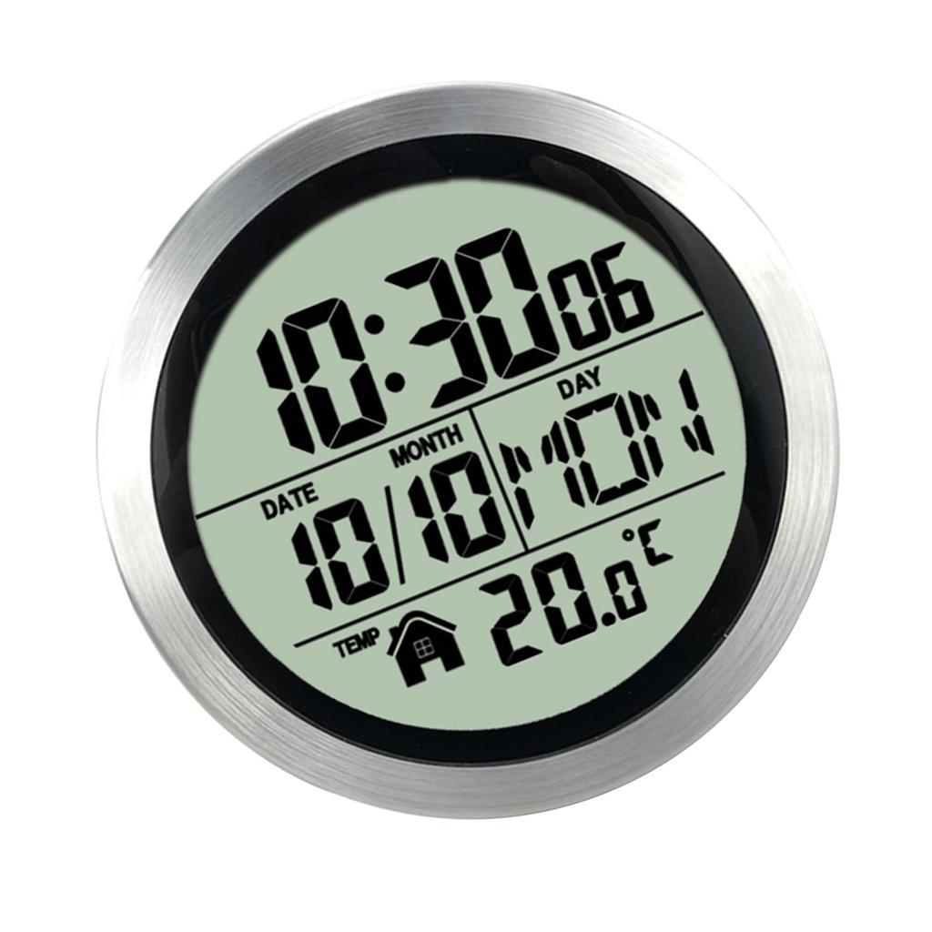 No Punching Suction Cup Clock Home Clock Waterproof Bathroom Washroom Clock Kitchen Clock LCD Digital Display Clock Temperature Detector