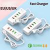 4 Ports USB Fast Charging Charger Type C Wall Charger For iPhone Samsung Xiaomi Huawei Phone Charger EU/US/UK Plug Power Adapter