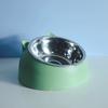 Eco-Friendly1PC Stainless Steel Cat Bowl, 15° Inclined Pet Food Dish with Non-Slip Base, Anti-Choke Feeder for Cats/Kittens/Dogs