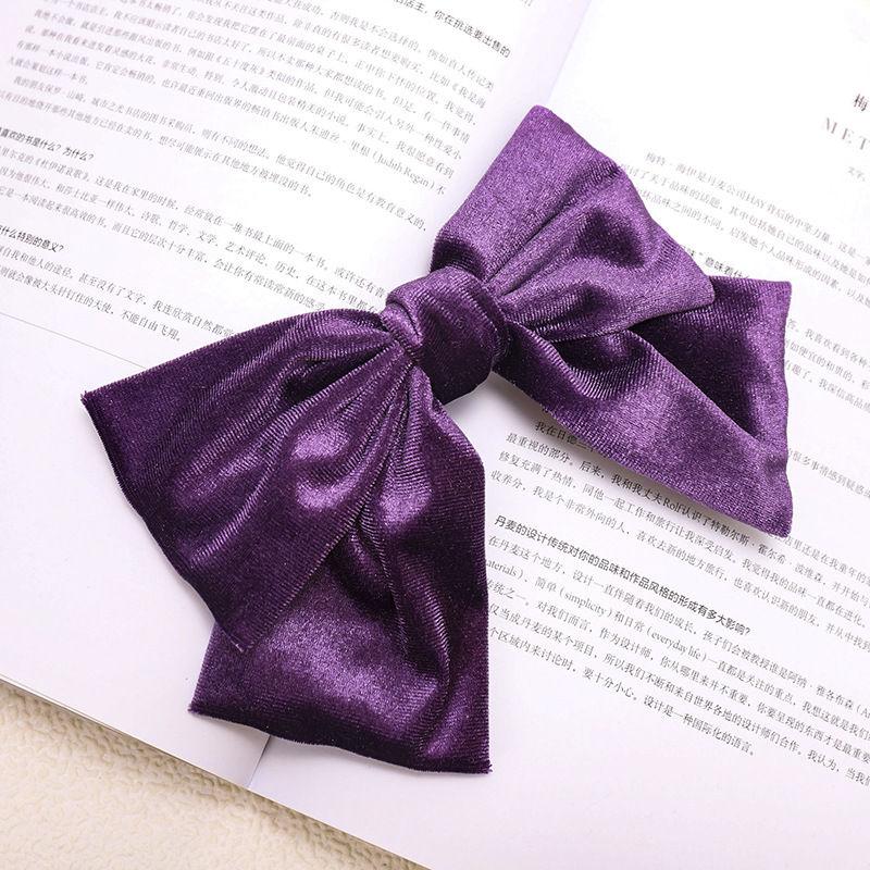Haarspange Mode Damenmode Samt Haaraccessoire Samt Große Schleife Haarnadel Kopfschmuck