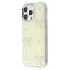 For iPhone 16 Pro Case Pearl Bow Epoxy Design TPU+PC Phone Back Cover