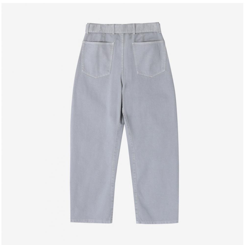 Lemaire Pa326 Ld1036 Bk948 Twist Belted Denim Common Long Pants