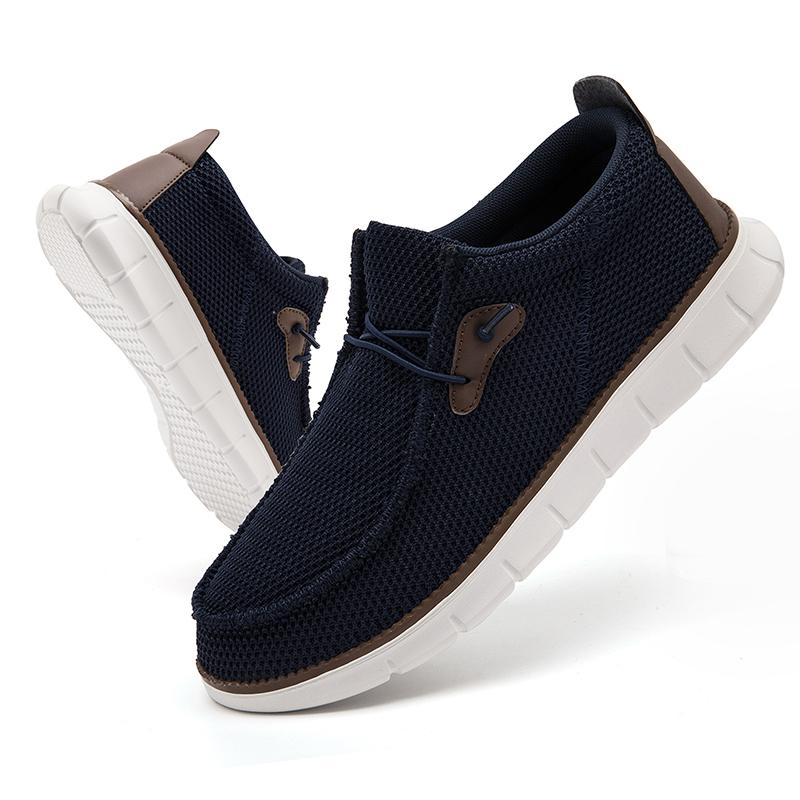 New Fashion Mens Loafers Shoes Casual Breathable Barefoot Wide Toe Comfortable Ultralight Men's Walking Footwear Shoe Size 39