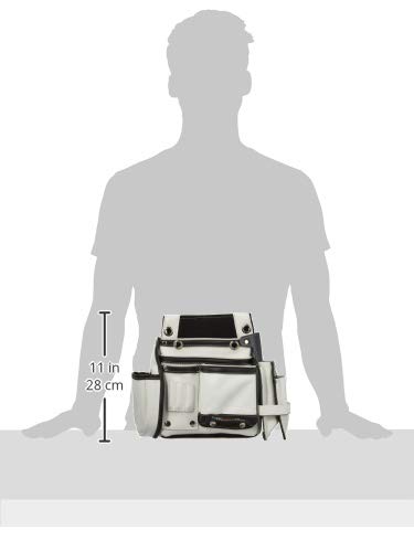 Sankyo Corporation DBLTACT Genuine Leather Superior Nail Bag, 2-Tier with Side Case, White, DTL-99-WH