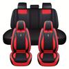 Full Set Car Seat Covers  Luxury Faux Leather Car Seat Covers, Universal Fit Full Coverage Protectors  Comfortable & Durable