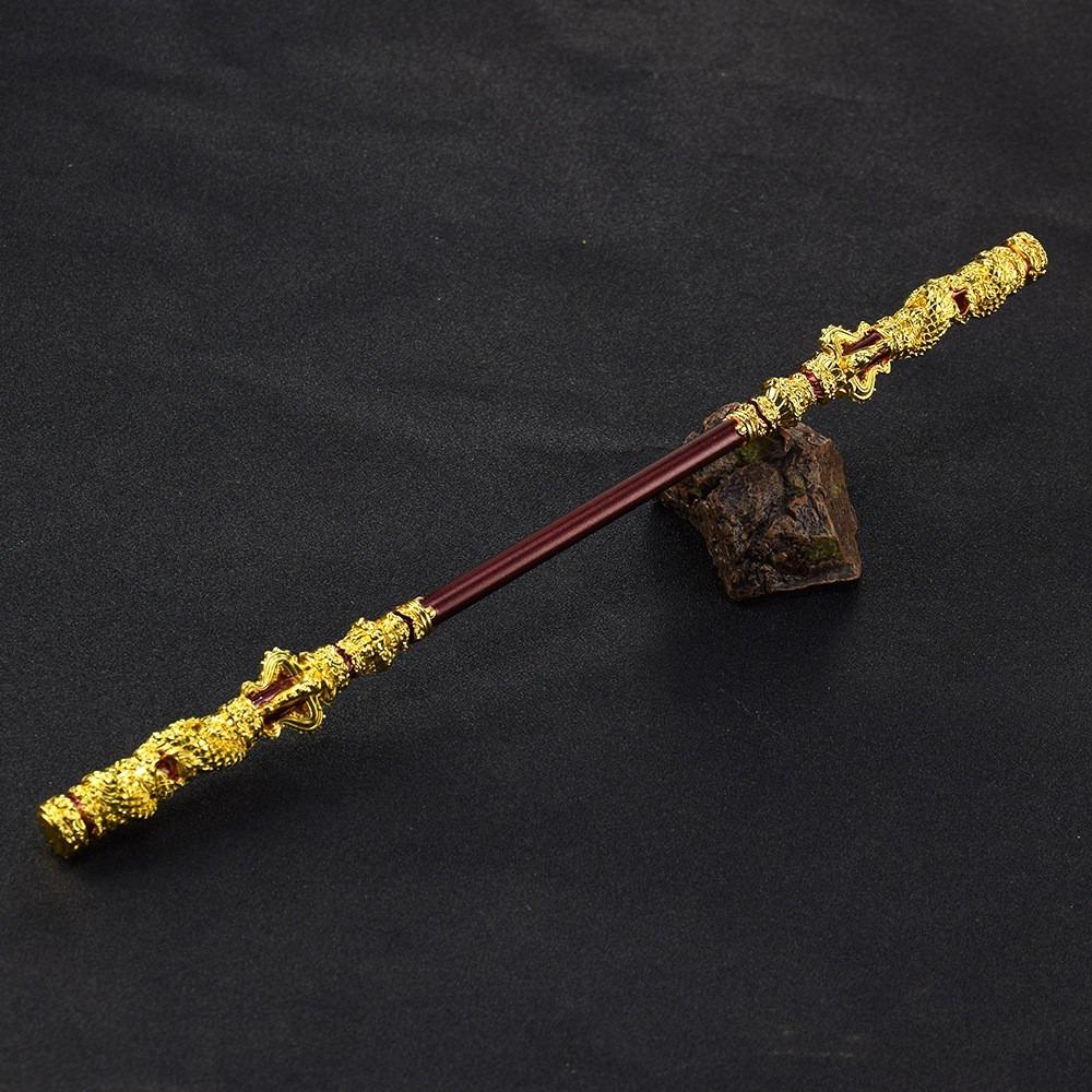 35cm Wukong Game Weapon Golden Cudgels Zinc Alloy Props Game Collection Desk Room Decoration