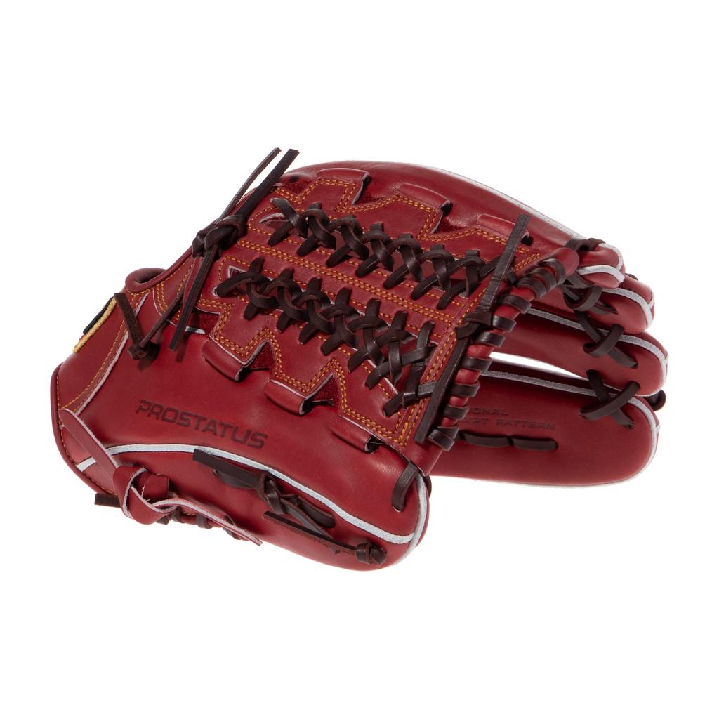 ZETT Pro Status Baseball Dur Troisième Bordeaux Marron Taille Comprend Gant Fabriqué au Japon Gant, Base, (4000), 4, Sac, BPROG450,
