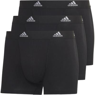 Active Flex Cotton Trunk Underwear Logo Print Mid-Rise Boxer Briefs 3-Pack Men Underwear Black GB0800