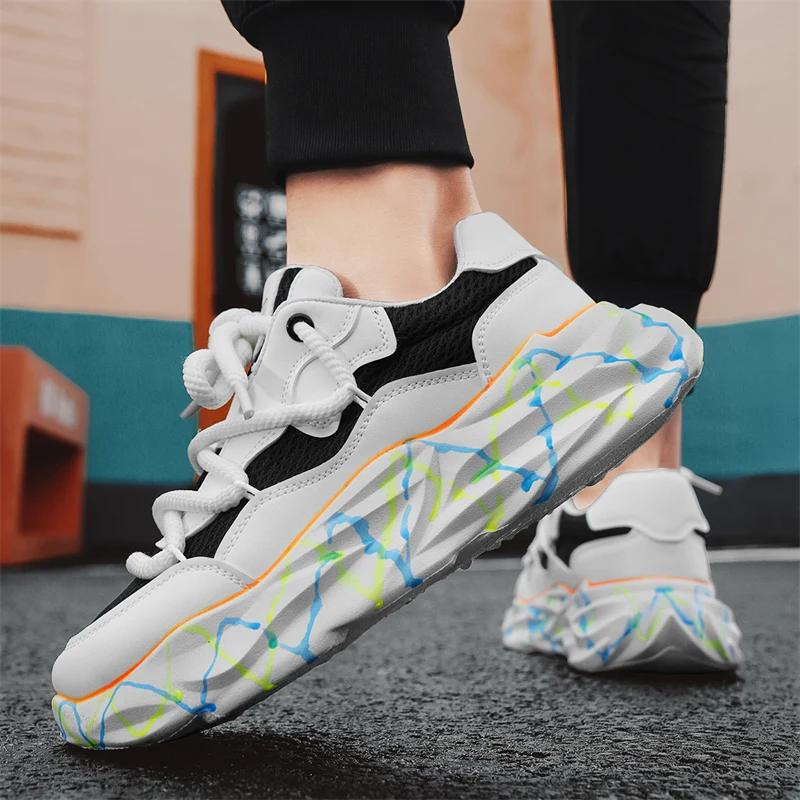 Men's Running Shoes Mesh Breathable Casual Walking Shoes 2024 New Latest Men's Fashion Lightweight Sports Lace Up Sports Shoes