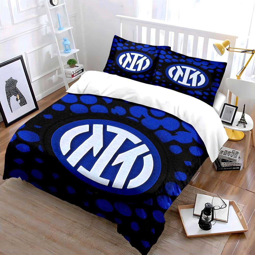 "Blue Inter Logo Bedding Set" Bedding Duvet Cover Set Duvet Cover Pillowcases (1 * Duvet Cover 2 * Pillowcases, Without Duvet Insert)