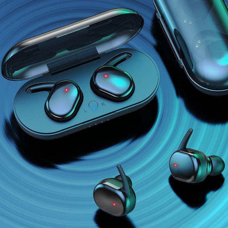Admisitr Touch Bluetooth Headphones Dual-ear Stereo Wireless Dual-ear Tws with Power Bank Function 5.0