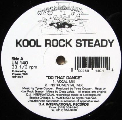 

12inch Record KOOL ROCK STEADY - Do That Dance UN140 Underground 1991 US Dance & Electronica Used