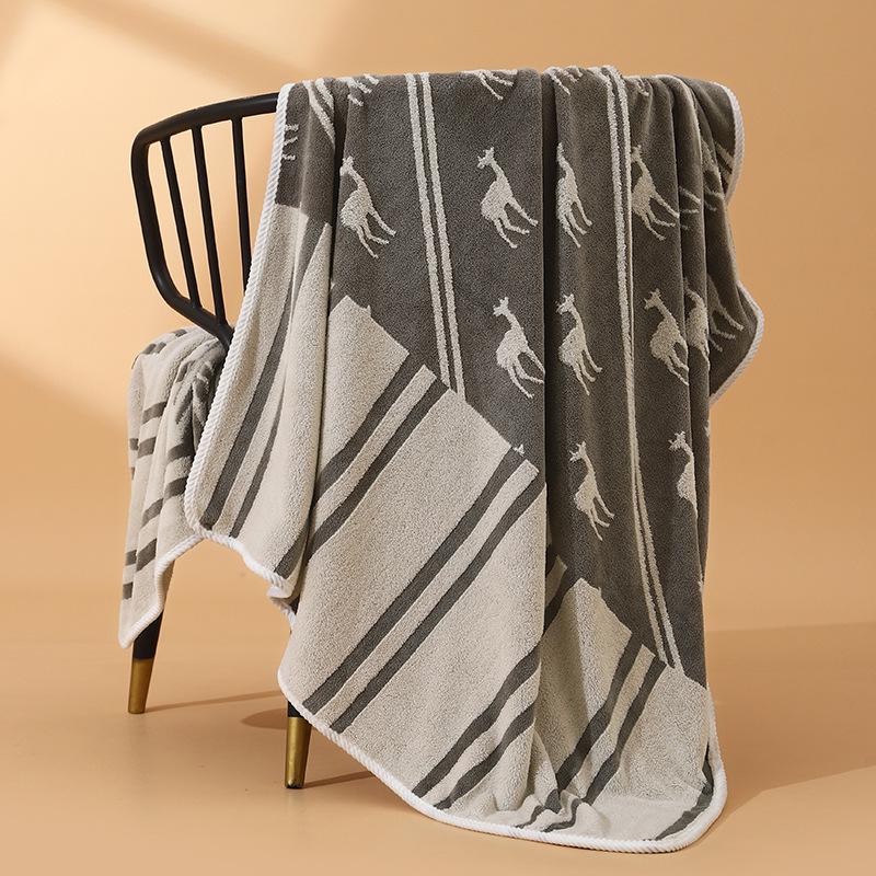 Coral Fleece Double-Sided Quick Dry Towels for Home - Mother-Child & Couple Set