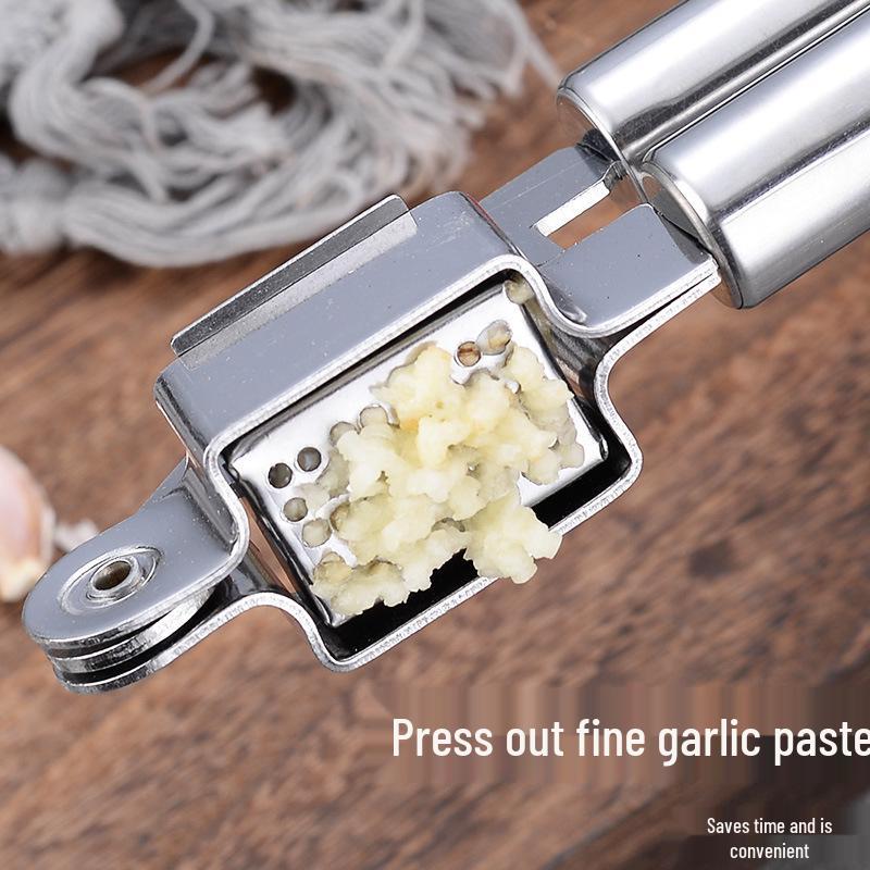 Stainless Steel Manual Garlic Press and Masher for Paste
