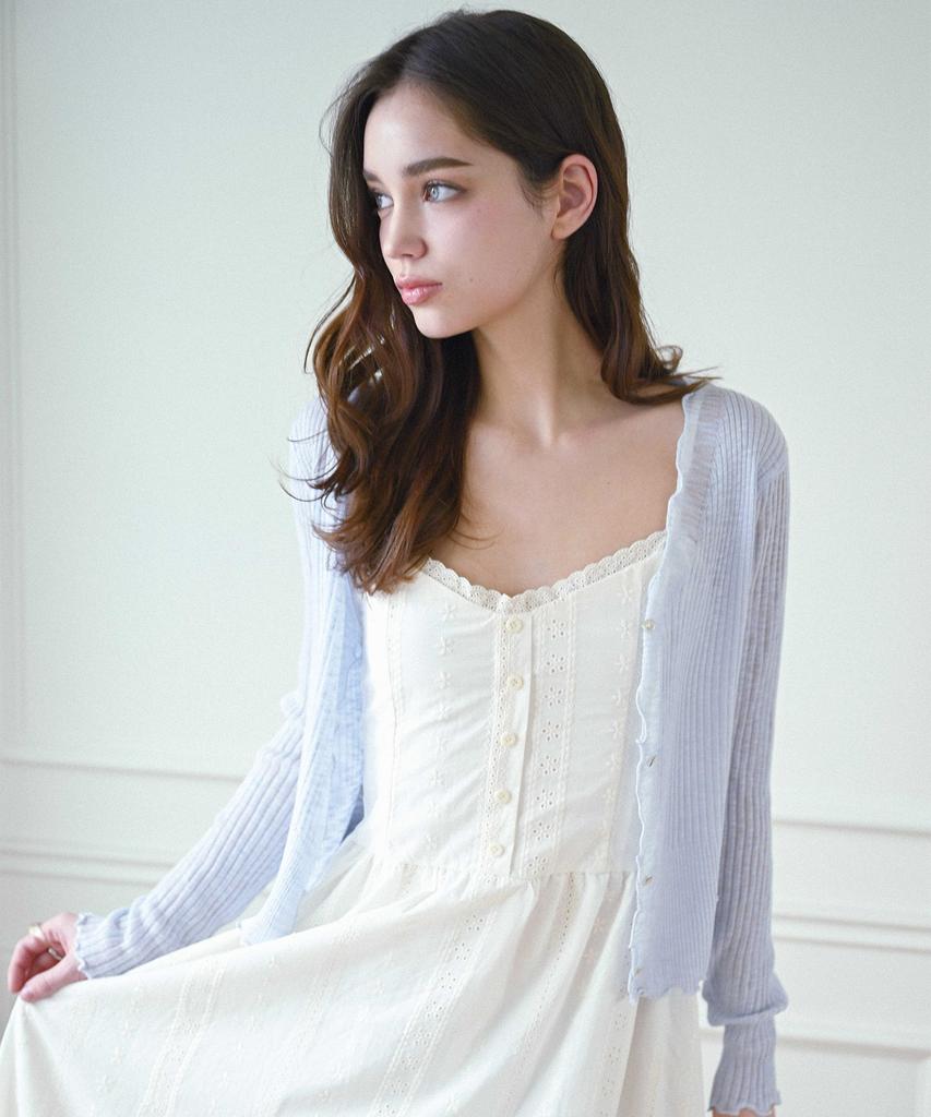 Cool Kitten Cotton Lovely Lace Button Dress 2 Colors