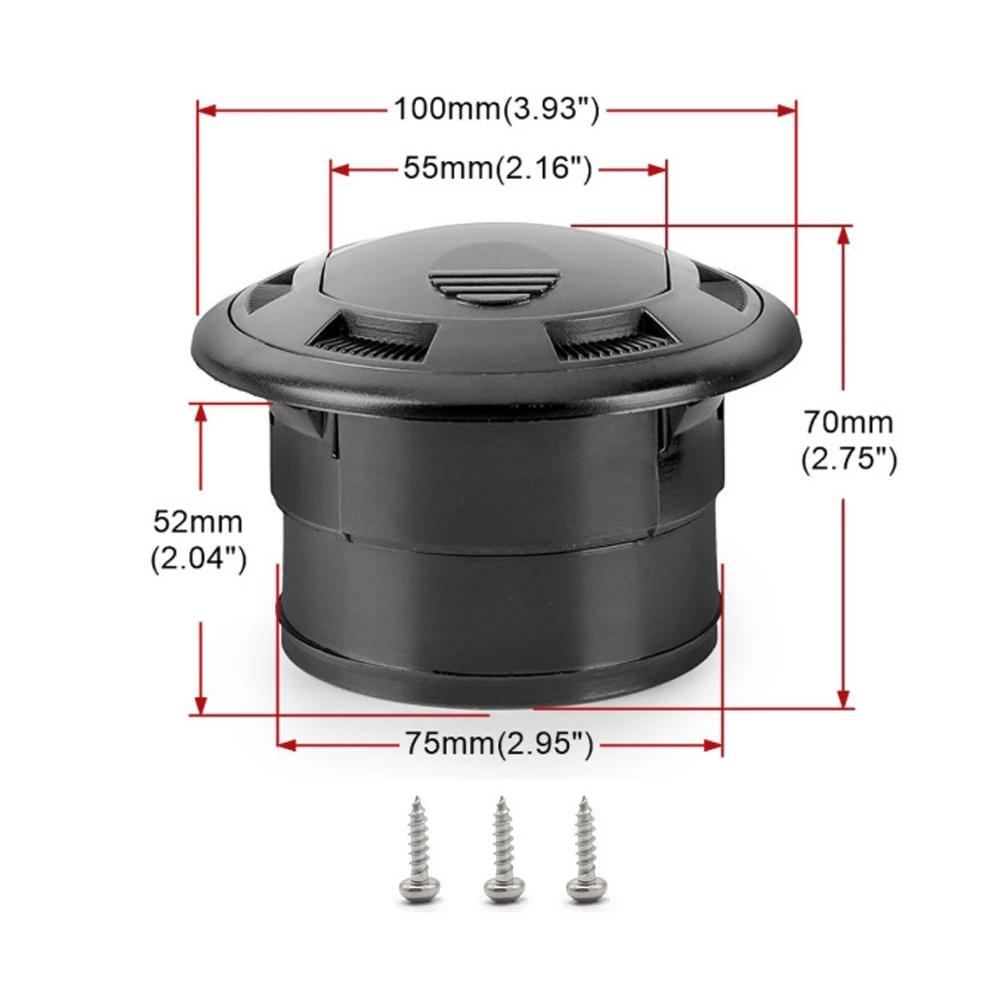 Air Vent Outlet Air Conditioning Vent Car Air Conditioner Outlet For Webasto Eberspacher Heater Lack Closeable Rotatable 75mm