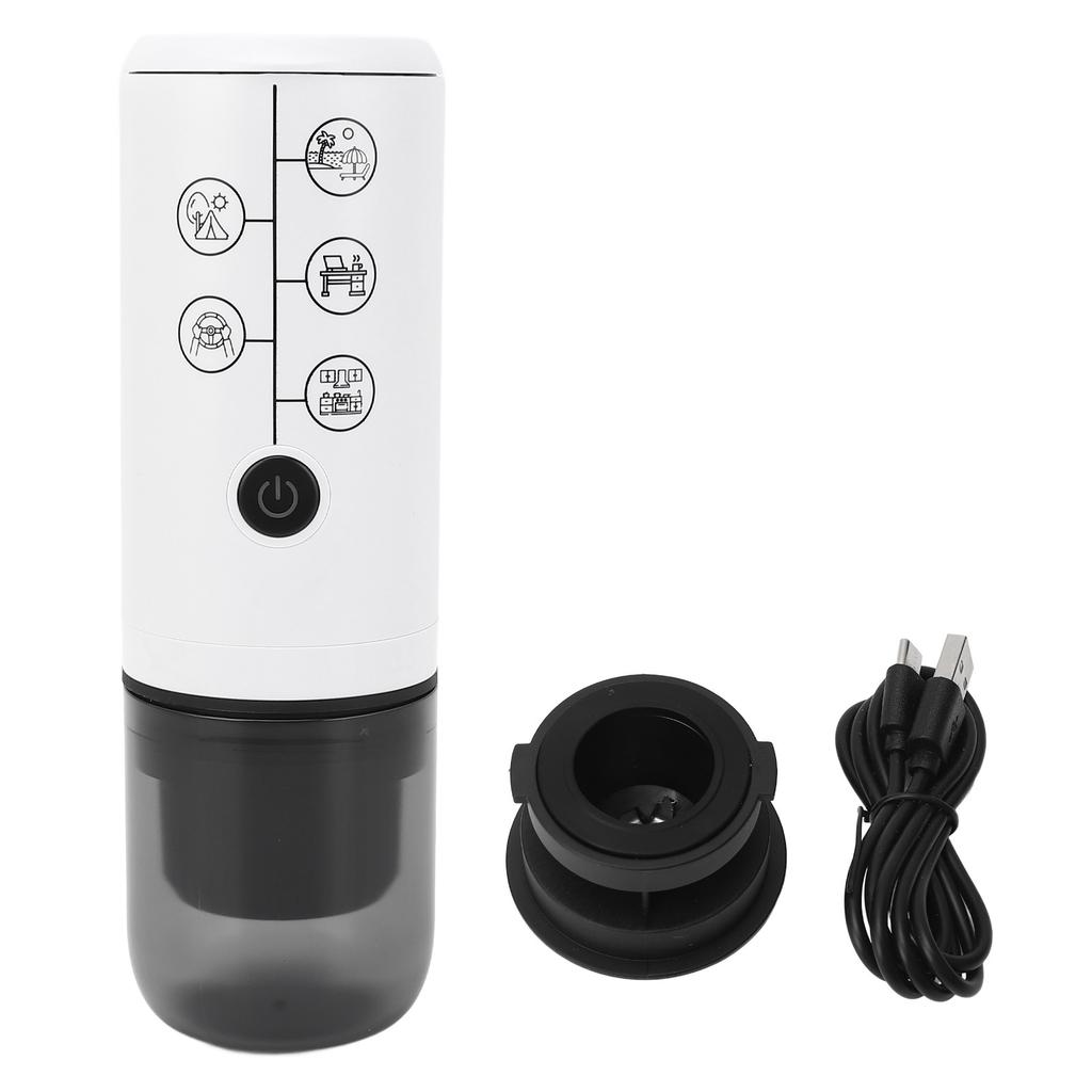 Portable Electric Coffee Machine Cordless Rechargeable 17 Bar Pressure Electric Capsule Coffee