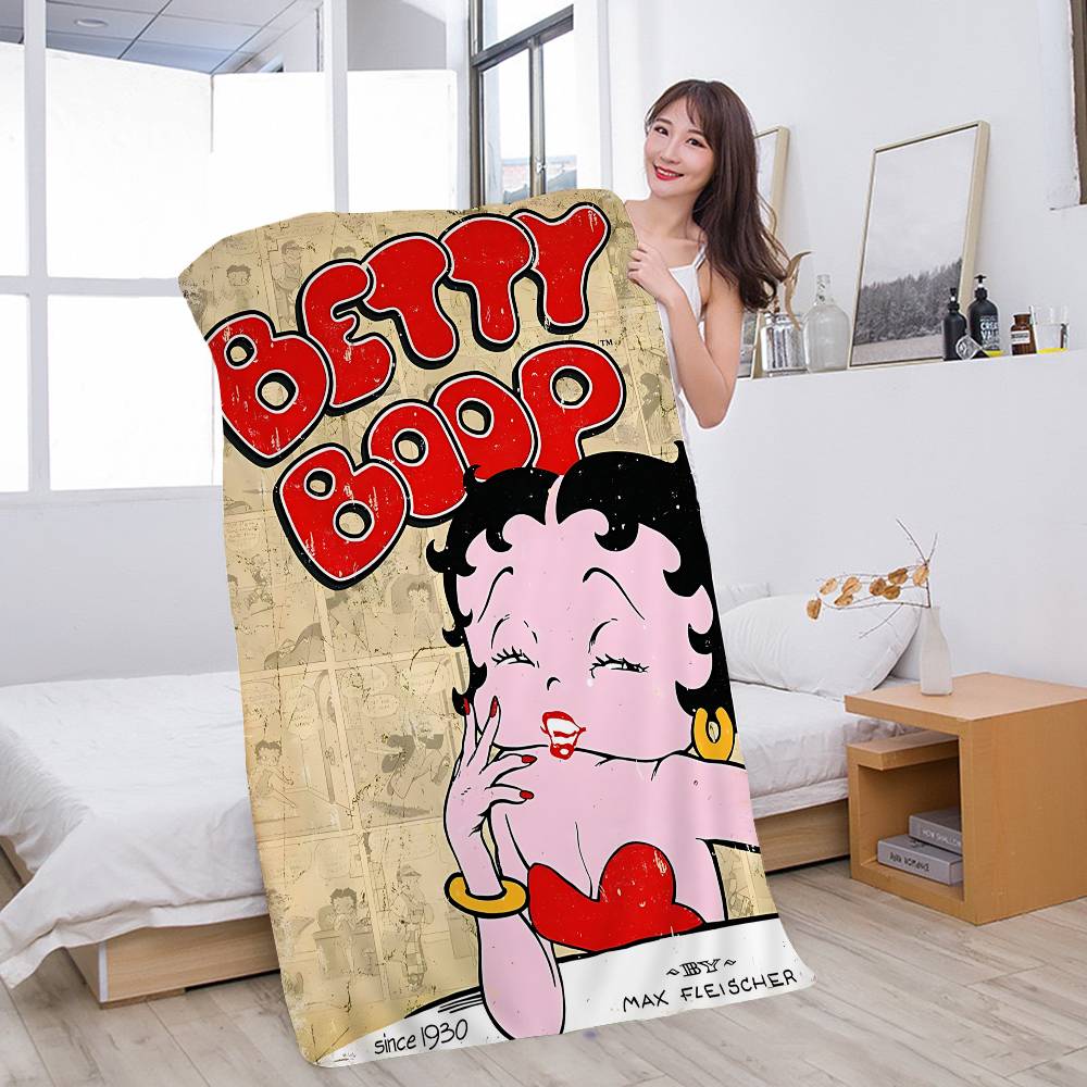 Cartoon B-BettyS BoopS Microfiber Beach Towel Absorbent Quick Dry Soft Yoga Swimming Resort Mountain Climbing Towel