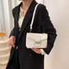 Handbag bag women's 2024 early spring new popular fashion solid color small square bag casual simple shoulder messenger bag tide