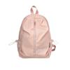 Schoolbag New Minimalist Gentle Wind High Sense Solid Color Small Backpack College Students Travel Light Casual Backpack Women