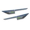 For Lincoln MKZ 2014-2020 Black Steel Air Flow Vent Side Fender Cover Trim 4pcs