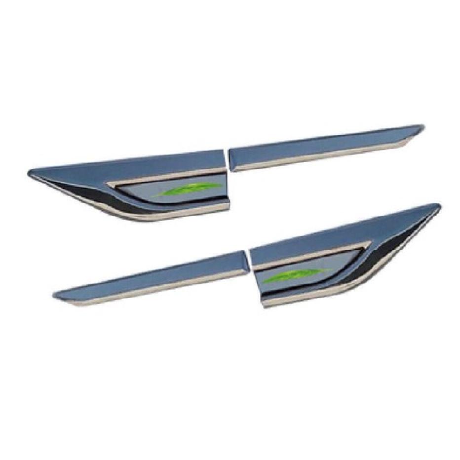 For Lincoln MKZ 2014-2020 Black Steel Air Flow Vent Side Fender Cover Trim 4pcs