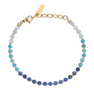 [KOAI] Cut Kyanite Apatite Aquamarine Bracelet for Women