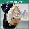 Capybara Cute Nylon Student Backpack Embroidered Multifunctional Kids Storage