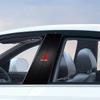 2Pcs Car Logo Center Pillar Protective Film Anti-scratch Sticker Decal For Mitsubishi Lancer Ralliart 10 3 9 EX Outlander 3 ASX L200 Accessories