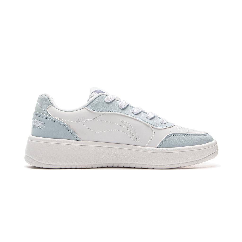 Li Ning Yuan Bao Pure Classic Fashion Versatile Youthful White Sneakers Women Sneakers Blue AGCV148-4