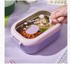 New Insulation Student Lunch Box Canteen Grid Stainless Steel Lunch Box Bento Portable Separated Office Worker Lunch Box