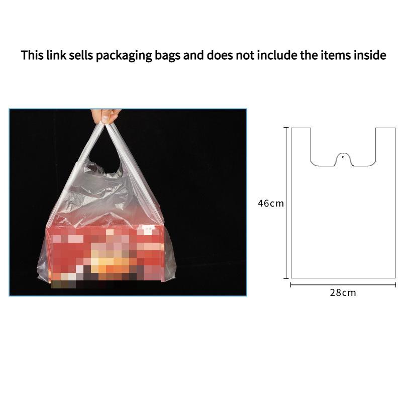Environmentally Friendly PE White Plastic Bag Food Grade Fruit Bags Convenient Food Grade Disposable Packaging Bag for Household and Commercial Use