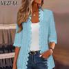Women's Fashion Casual Summer Spring Solid Color Print 1/2 Sleeves Blouses & Shirts