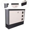 Wall Mount Mailbox Easy to Install Retro Design Weatherproof Mailbox Mailbox for Outside for Daily Letters Newspapers House