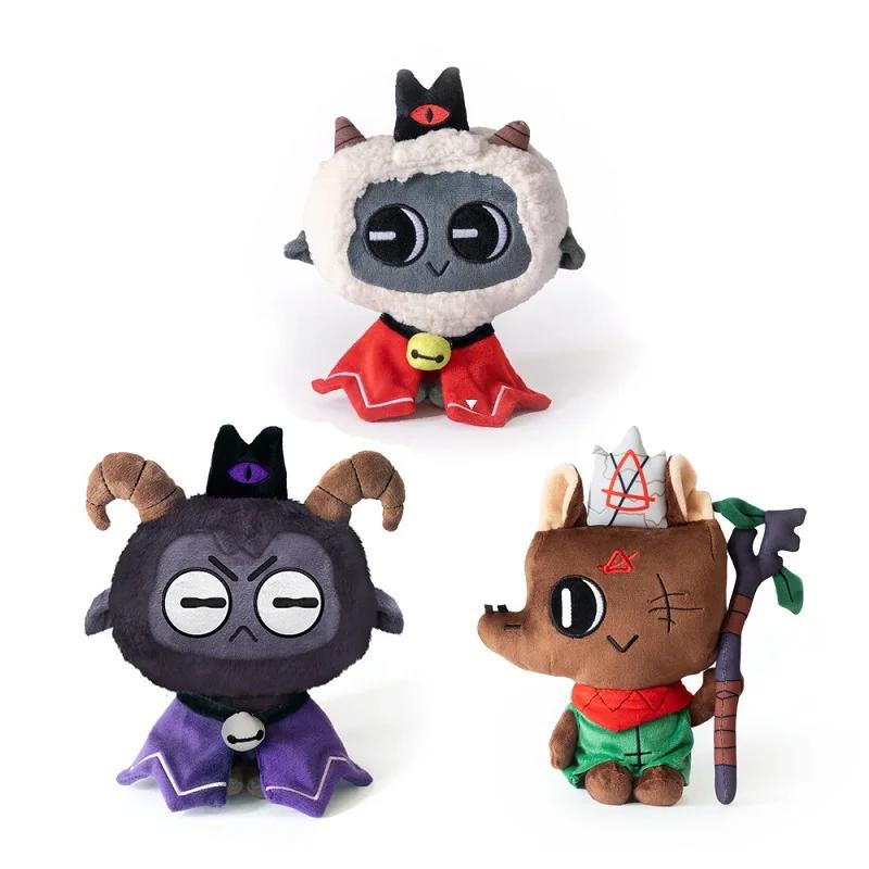 20-25cm Cthulhustyle Adventure Dungeon Game Little Lamb Cult Of The Lamb Plush  Plush Toy Dolls Horror Stuffed Toy Christma Gift
