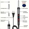 90W Soldering Iron Kit Adjustable Temperature Soldering Repair Tools  Electronic Component
