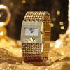 UTHAI CQ415 Middle Eastern Fashion Women Watch Simple Diamond Set Quartz Watch Light Luxury Clock Giftwatches for Woman