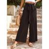 Women's casual pants loose solid color wide-leg pants