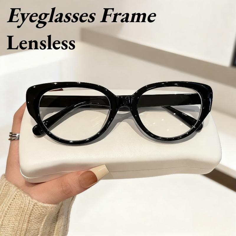 New Retro Cat-eye Frames Sweet Elegant Comfortable Durable Women's Style Without Lenses